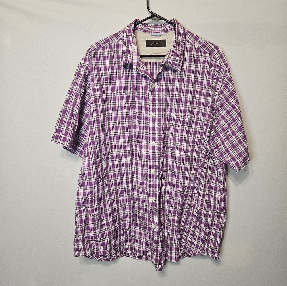 Tasso Elba Mens Shirt XXL Purple - Picture 1 of 6